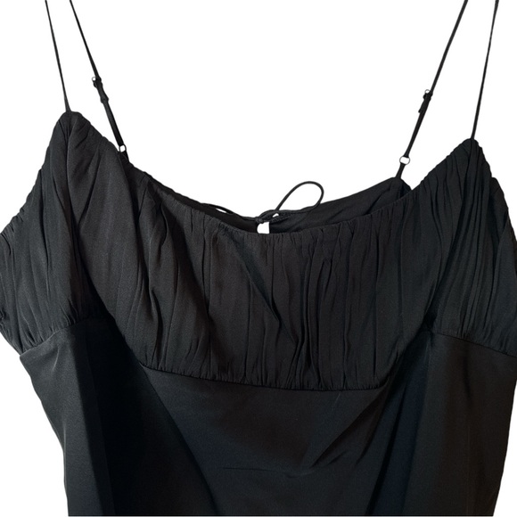 Silk Gathered Camisole in Black by JCrew - Picture 2 of 12